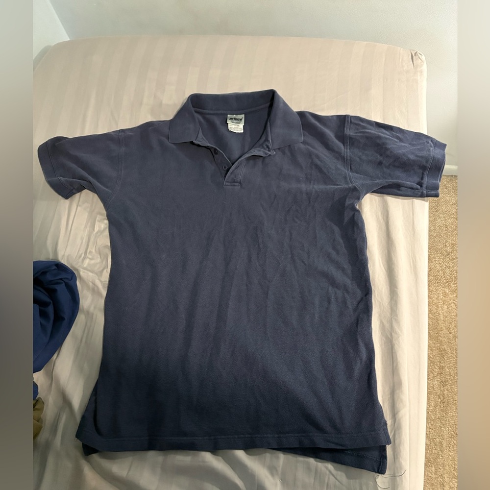 Polo Shirt Navy Blue Prince Men’s Sportwear- Men’s Size: Large